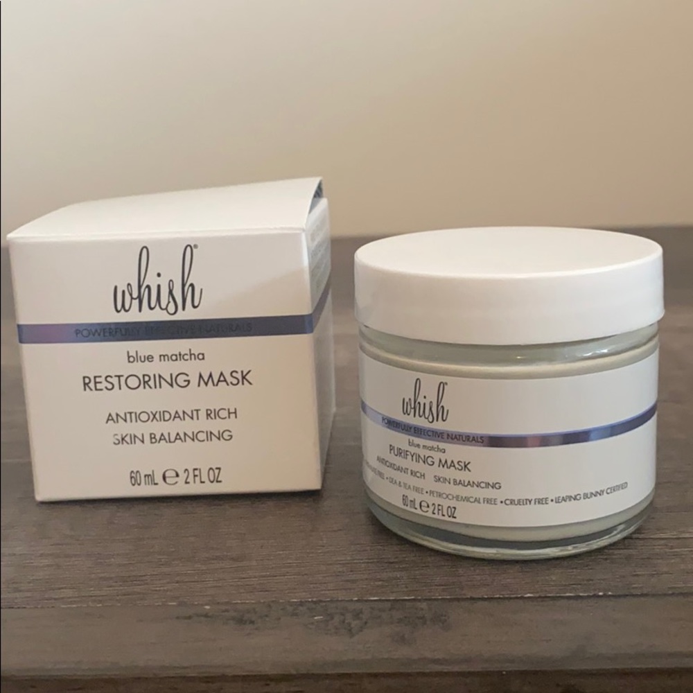 NWT Whish blue matcha restoring mask.